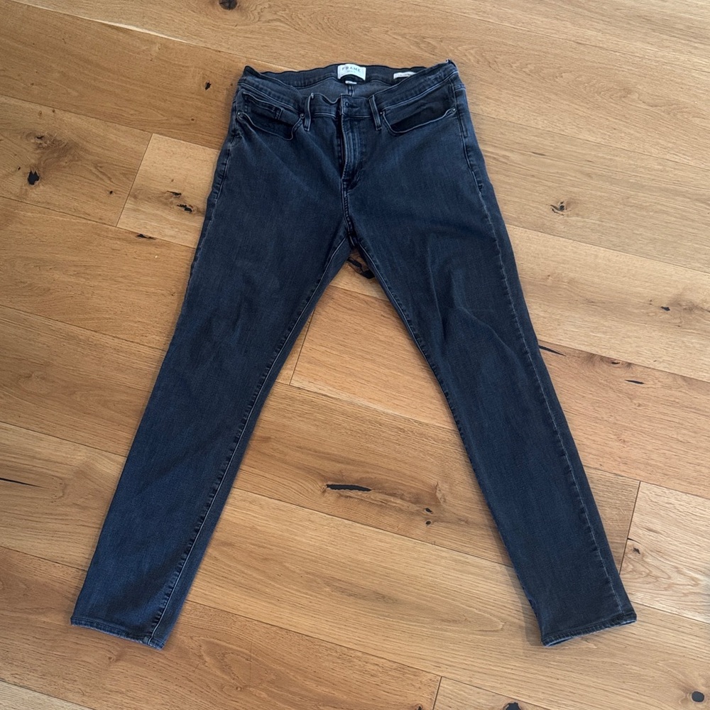 Frame Denim Men's Charcoal Skinny Jeans